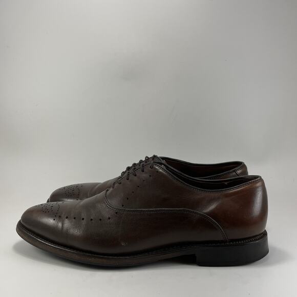 Allen Edmonds Weybridge Brown Leather Wingtip Oxford Dress Shoes Mens Size 9.5 E main image 10